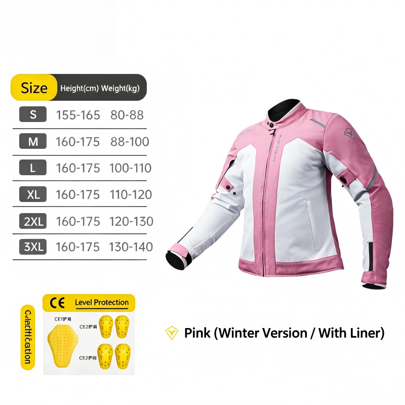 Winter Clothing Articles - Winter-Motorradjacke für Damen, wasserdicht, winddicht, Moto-Rennmantel,