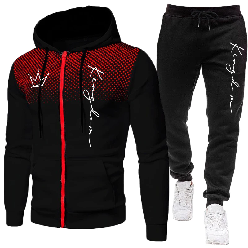 Winter Clothing Gear - King Herrenjacke Trainingsanzug Lässiger Kapuzenpullover mit