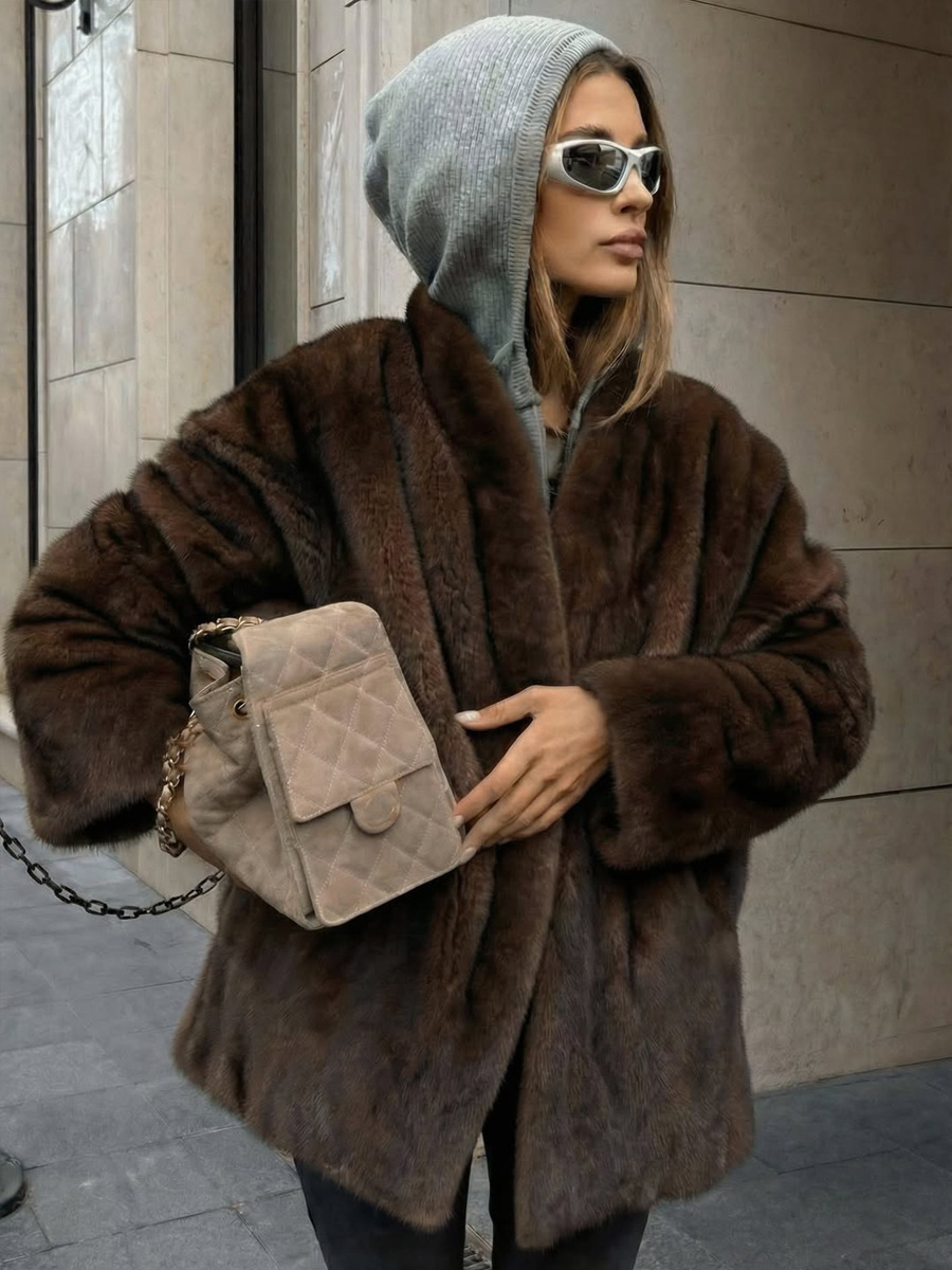 Winter Clothing Trends 2026 - HDHOHR 2026 Winter Dicker Warmer Kunstpelz-Mantel