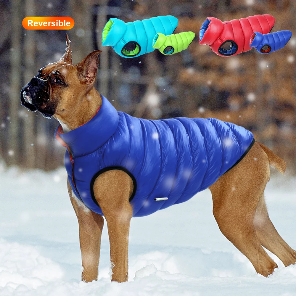 Winter Clothing Layers - Warme Winter-Hundekleidung, Weste, wendbar, für Hunde,