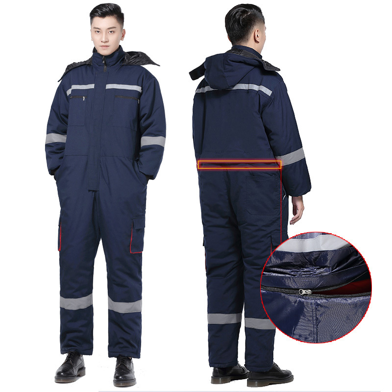 Winter Clothing Articles - Reflektierender Winteroverall für Herren, kältebeständig, verdickter