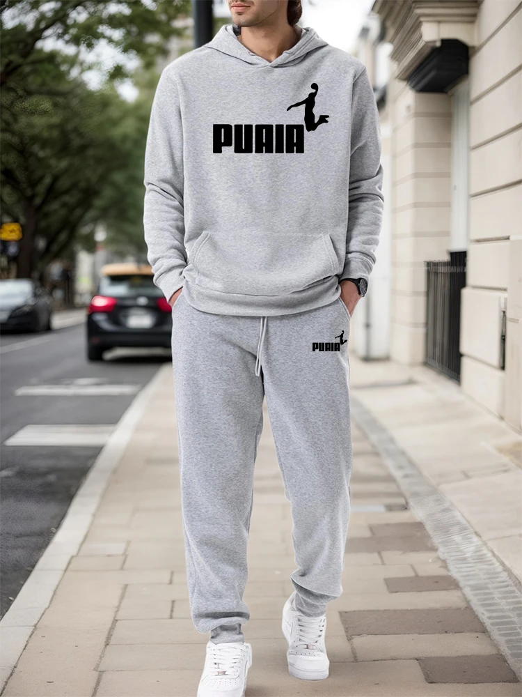 Winter Clothing Gear - Herren-Set/Hoodie/Hose 2026 Herbst Winter Lässiger Sport-Kapuzenpullover