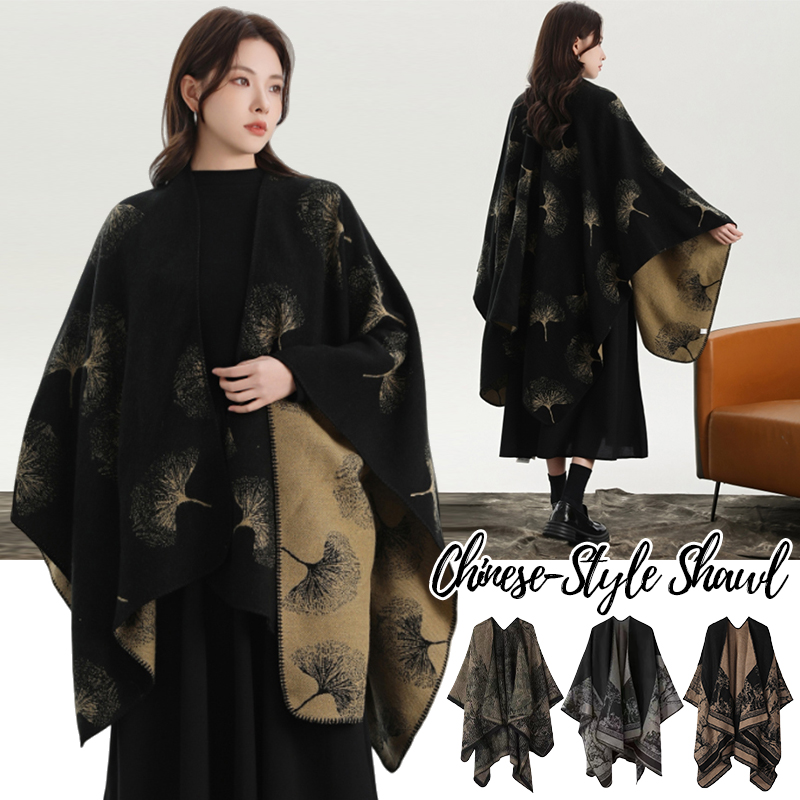 Winter Clothing Gift Ideas - Bedruckter Strickschal für Damen, Herbst-Winter, modischer