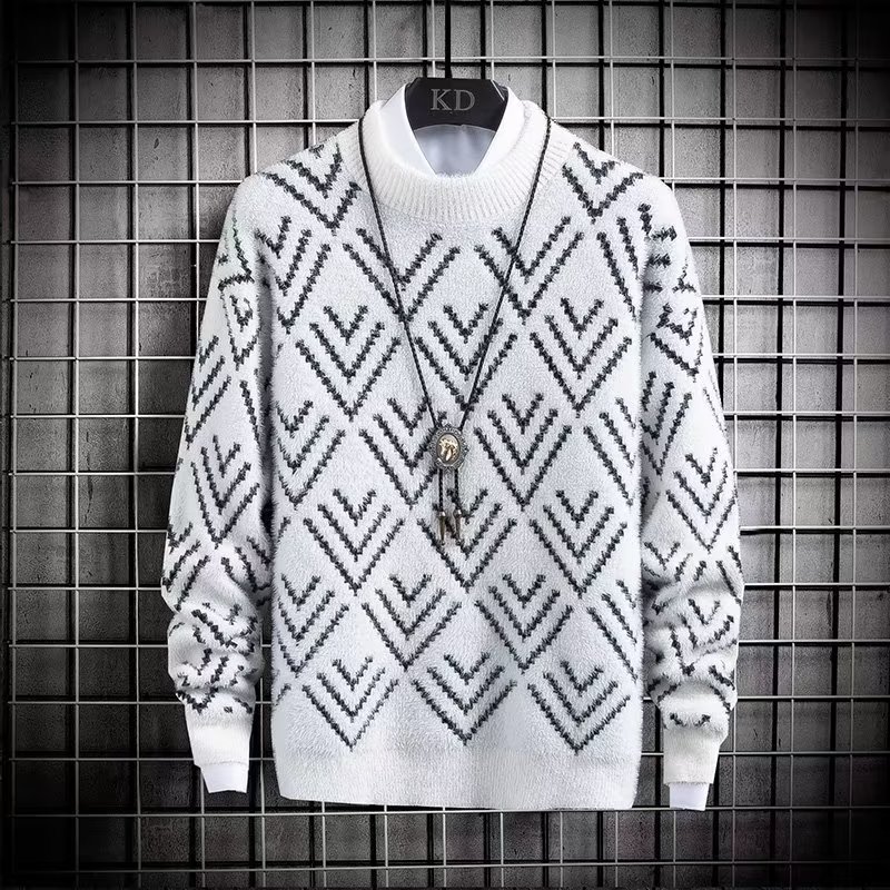 Winter Clothing Men Style - Herbst Winter Herren Pullover Plüsch warme