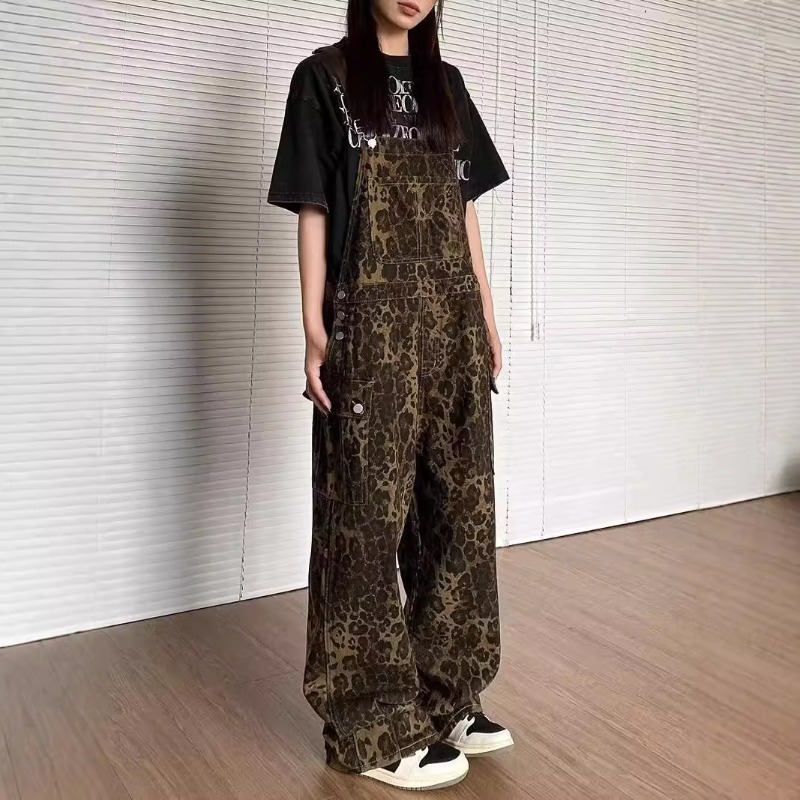 Winter Clothing Trends 2026 - 2026 Neue Damenkleidung Leopardenmuster Denim-Overalls Herbst