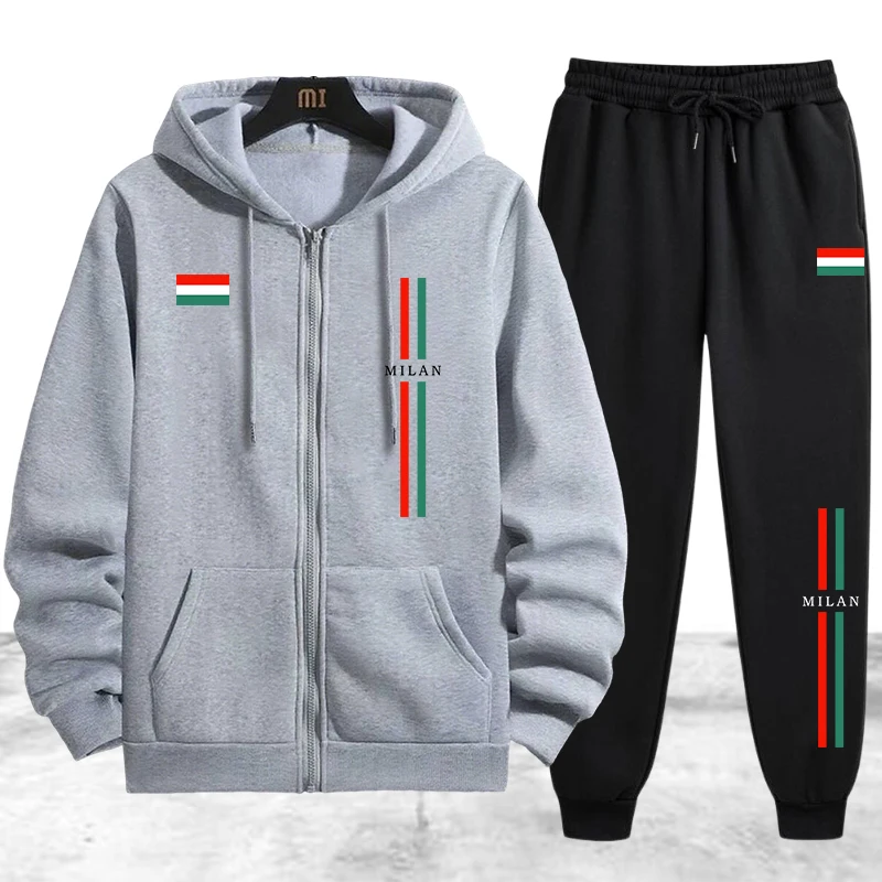 Jacket Winter Clothing - 2026 Herrenjacke Trainingsanzug Lässiger Kapuzenpullover mit