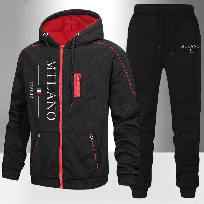Winter Clothing Equipment - Italienische Mode Herren-Set/Mantel/Hose Herbst Winter Täglicher