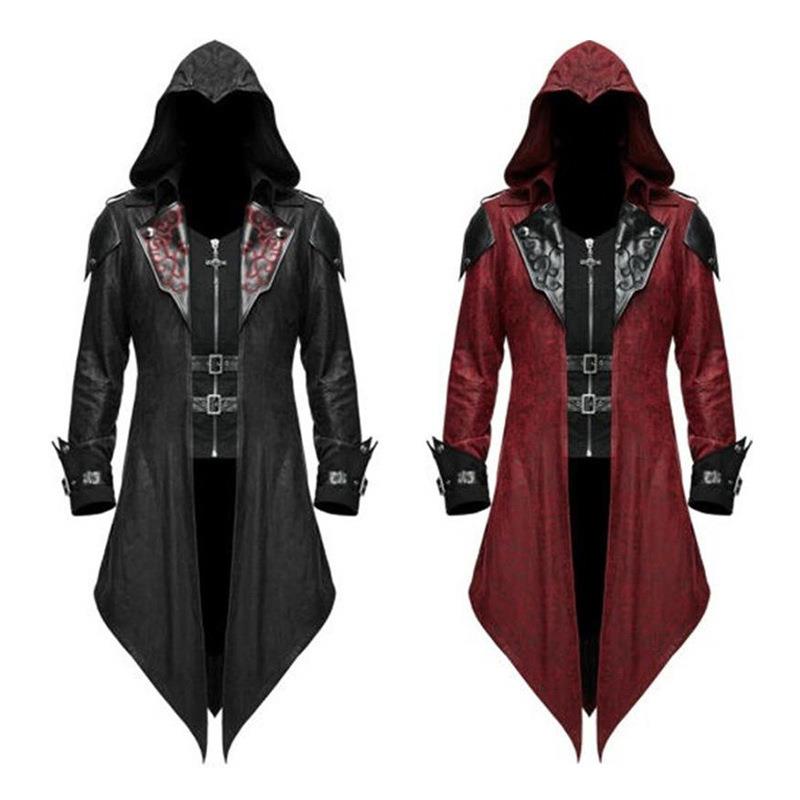 Jacket Winter Clothing - Neue Mittelalterliche Halloween Retro Patchwork-Jacke für