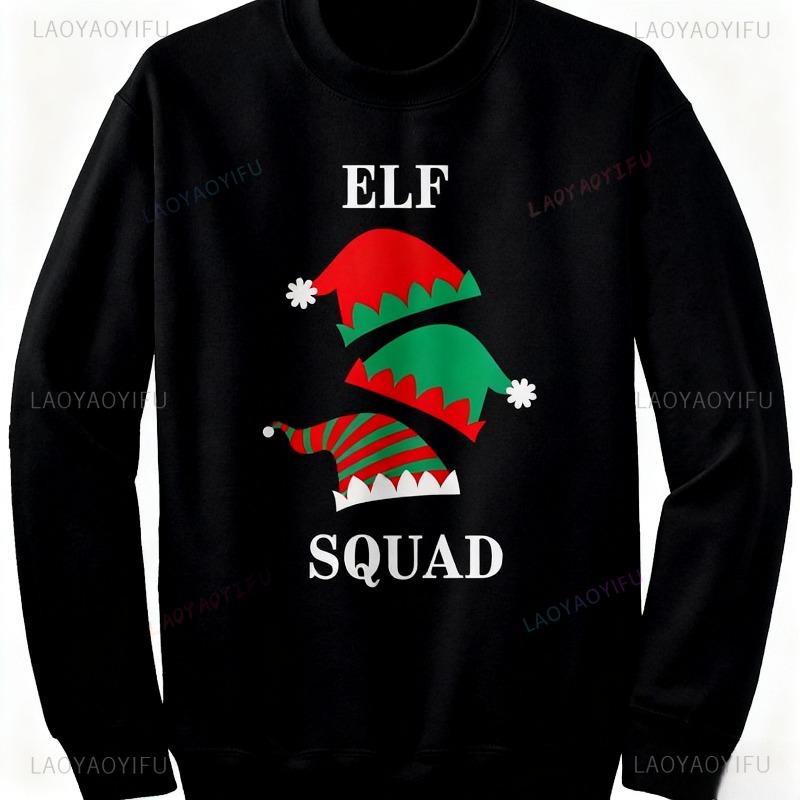 Elf Squad Sweatshirt Lustiger  – Winter Clothing Men Sale Bewertung und Preis