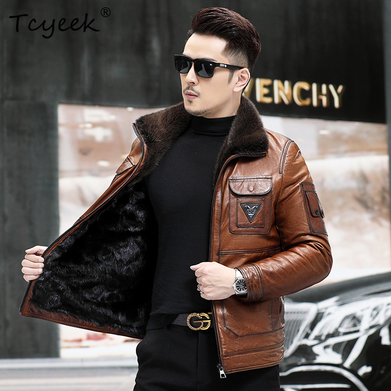Tcyeek Herrenjacke aus Echtem  – Winter Clothing Layers Bewertung und Preis