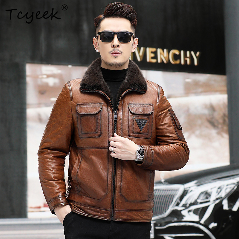 Tcyeek Herrenjacke aus Echtem  – Winter Clothing Layers Bewertung und Preis
