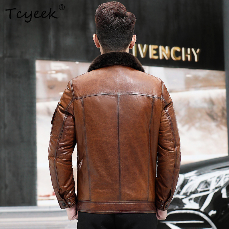 Tcyeek Herrenjacke aus Echtem  – Winter Clothing Layers Bewertung und Preis
