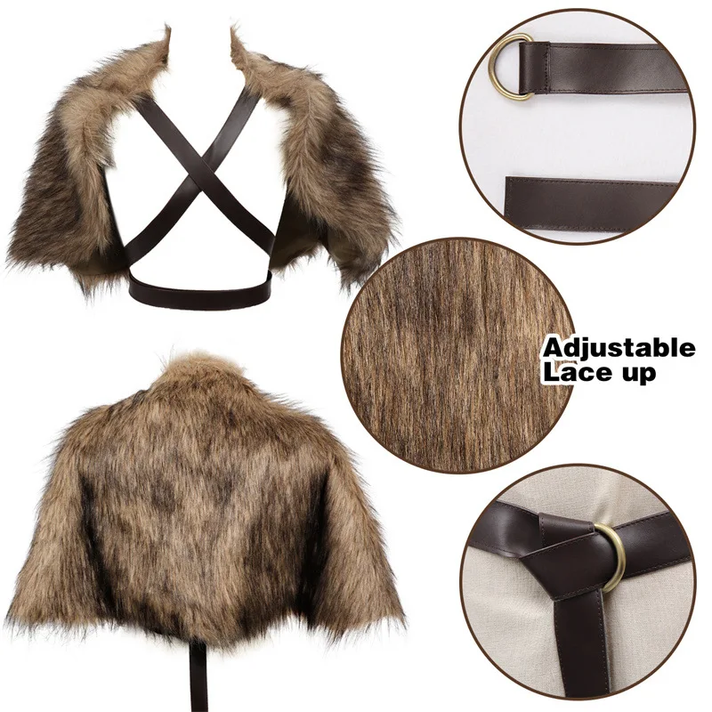 Wikinger-Umhang, Kunstpelzkrag – Jacket Winter Clothing Bewertung und Preis