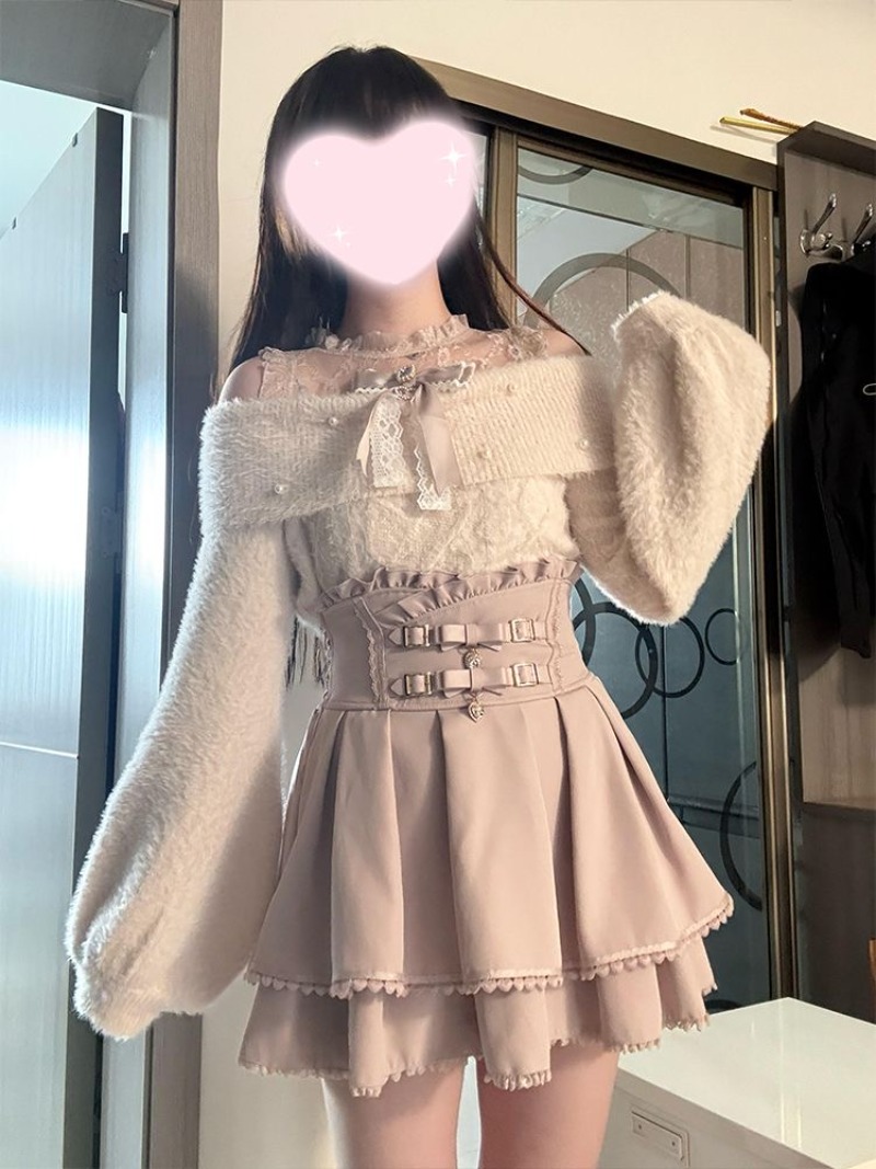 Japanischer süßer Lolita-Pullo – Winter Clothing Men Style Bewertung und Preis