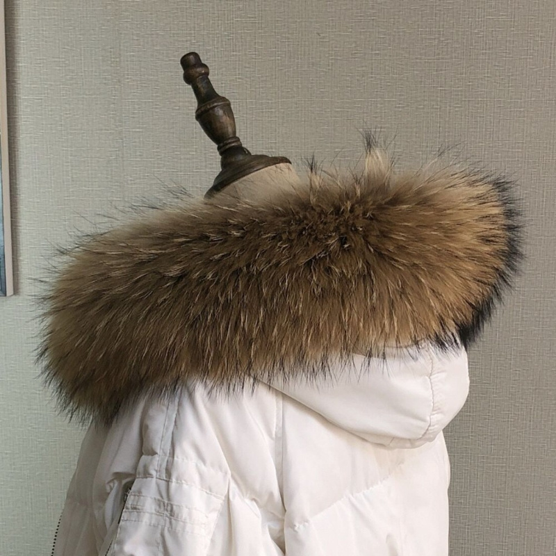 Echter Pelzkragen für Mantel,  – Jacket Winter Clothing Bewertung und Preis