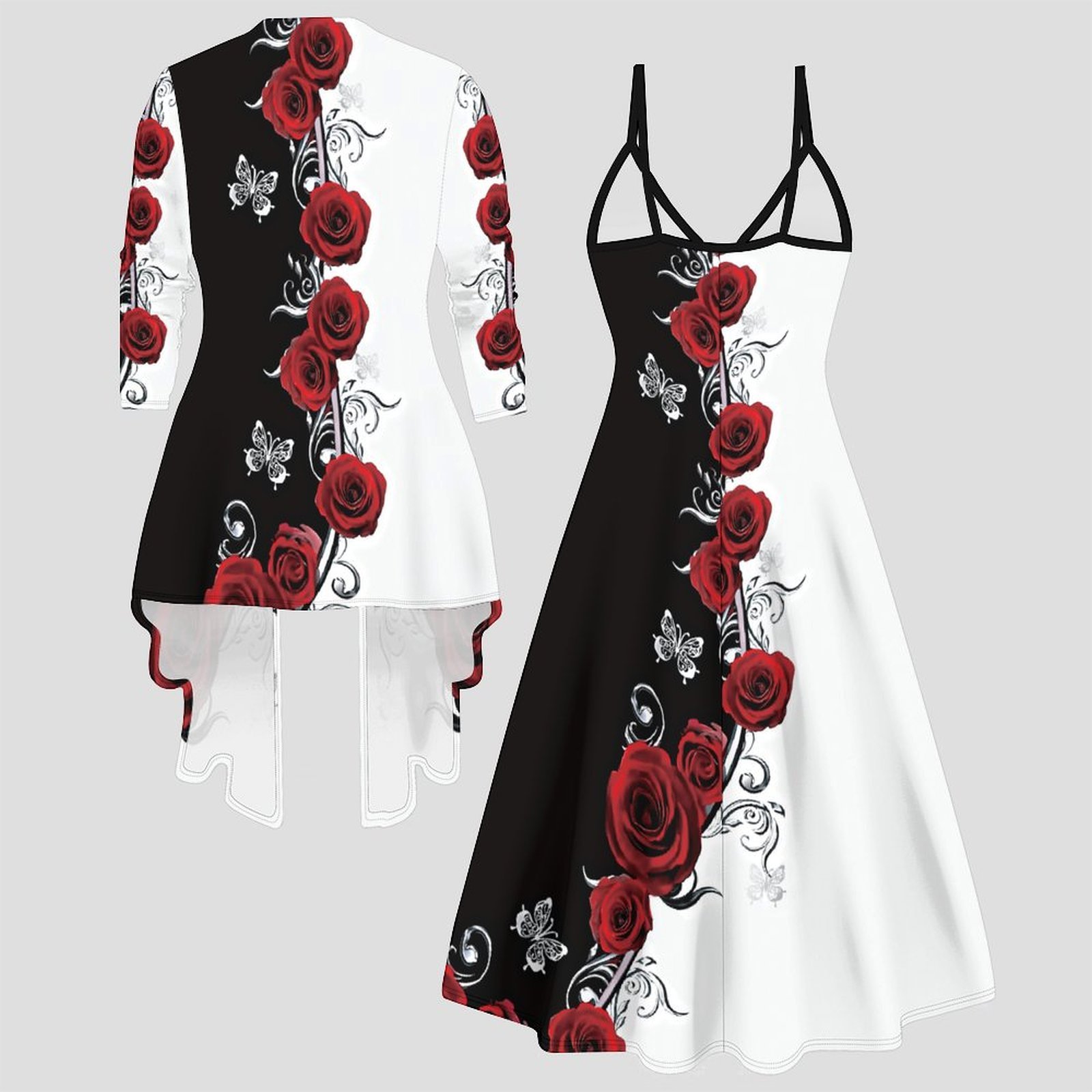 Bedrucktes Zweiteiler-Set Dame – Winter Clothing For Sale Bewertung und Preis